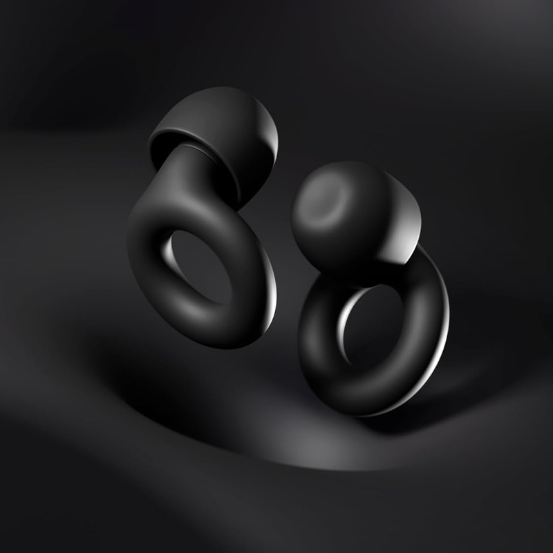 2 Ear Plugs – Ultra-Comfy Reusable 24dB (SNR) Noise-Reducing Earplugs for Sleep, Deep Focus, Travel, Noise Sensitivity, Flexible Hearing Protection, Customizable Fit - Image 2