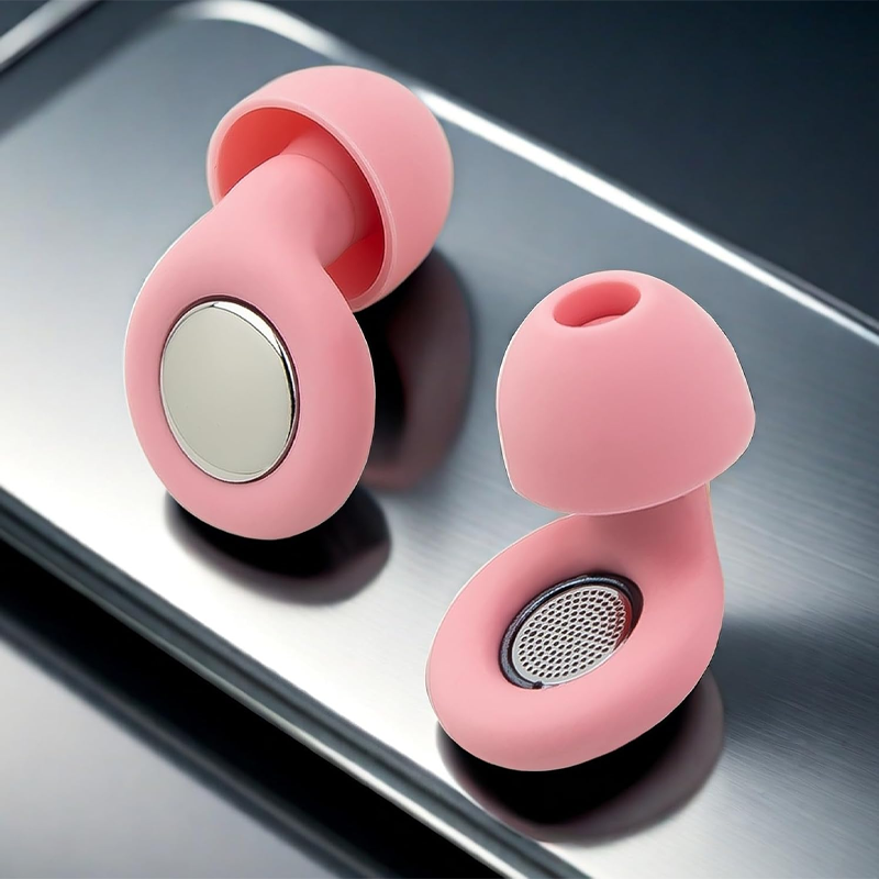 Ear Plugs for Sleeping Noise Cancelling, Soft Silicone Concert Earplugs 30dB Noise Canceling Earplugs for Snoring, Shooting, Motorcycle, Reusable Hearing Protection Ear Plug with 8 Ear Tips Pink - Image 3