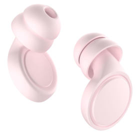 Ear Plugs for Sleeping Noise Cancelling, Soft Silicone Ear Plugs Hearing Protection 30dB, Reusable Earplugs for Concert, Festival, Sleep and Noise Sensitivity - Pink