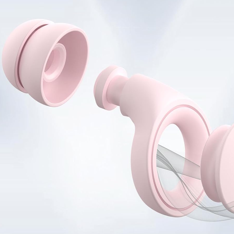 Ear Plugs for Sleeping Noise Cancelling, Soft Silicone Ear Plugs Hearing Protection 30dB, Reusable Earplugs for Concert, Festival, Sleep and Noise Sensitivity - Pink - Image 3