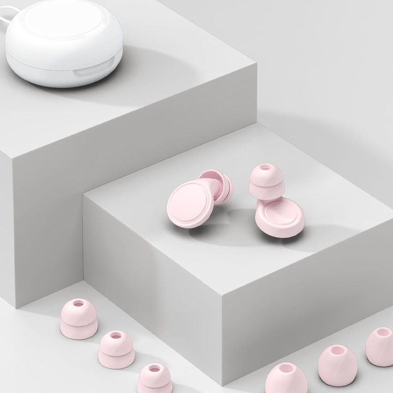 Ear Plugs for Sleeping Noise Cancelling, Soft Silicone Ear Plugs Hearing Protection 30dB, Reusable Earplugs for Concert, Festival, Sleep and Noise Sensitivity - Pink - Image 2