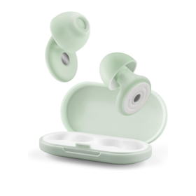 Ear Plugs, Soft Ear Plugs for Sleeping - 30dB Noise Cancelling Reusable Silicone Earplugs, Ultra Comfortable Fit for Studying, Concerts, Travel, 8 Ear Tips (Green)